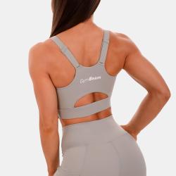 GymBeam Športová podprsenka Cut-Out grey