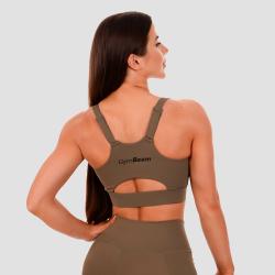 GymBeam Sportovní podprsenka Cut-Out olive