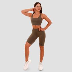 GymBeam Sportovní podprsenka Cut-Out olive