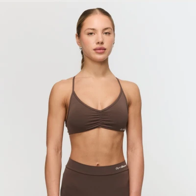 GymBeam Sportovní podprsenka Fierce Cappuccino