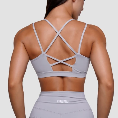 GymBeam Sportovní podprsenka FIT Mist Grey