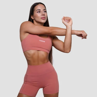 GymBeam Sportovní podprsenka FIT Salmon