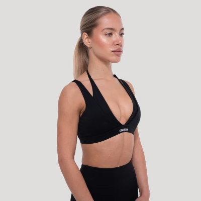 GymBeam Flow Black dámská sportovní podprsenka