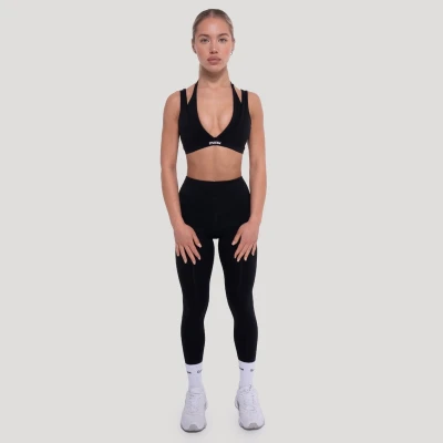 GymBeam Flow Black dámská sportovní podprsenka