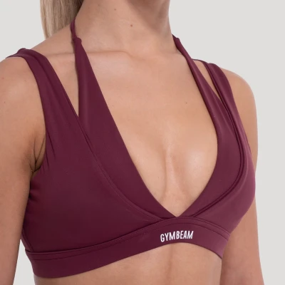 GymBeam Flow Wine dámská sportovní podprsenka