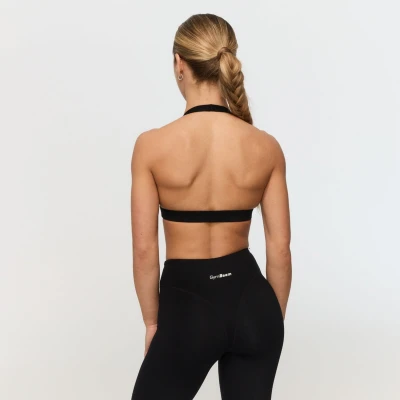 GymBeam Sportovní podprsenka Halter Fierce Black