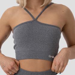 GymBeam Sportovní podprsenka Halter FLO Grey