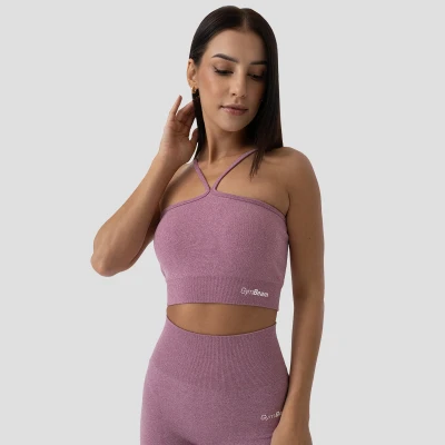 GymBeam Sportovní podprsenka Halter FLO Violet