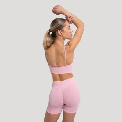 GymBeam Sportovní podprsenka Luma Baby Pink