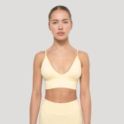 GymBeam Sportovní podprsenka Luma Butter Yellow GymBeam Sportovní podprsenka Luma Butter Yellow