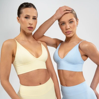 GymBeam Sportovní podprsenka Luma Butter Yellow