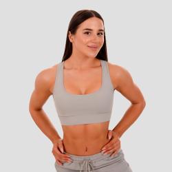 GymBeam Sportovní podprsenka Mesh Panel grey