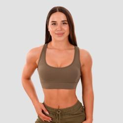 GymBeam Športová podprsenka Mesh Panel olive
