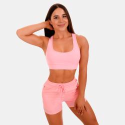 GymBeam Sportovní podprsenka Mesh Panel pink