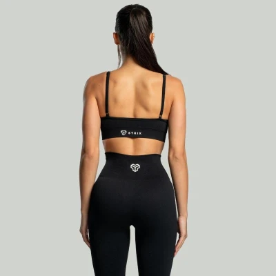 STRIX Sportovní podprsenka Seamless String Black