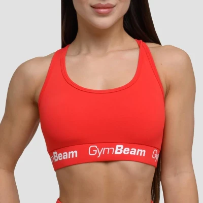 GymBeam Sportovní podprsenka Simple Rouge Red POUZE L (VÝPRODEJ)