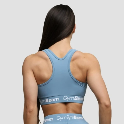 GymBeam Sportovní podprsenka Simple Steel Grey POUZE XL (VÝPRODEJ)