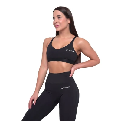 GymBeam Essence String Sports Bra Black