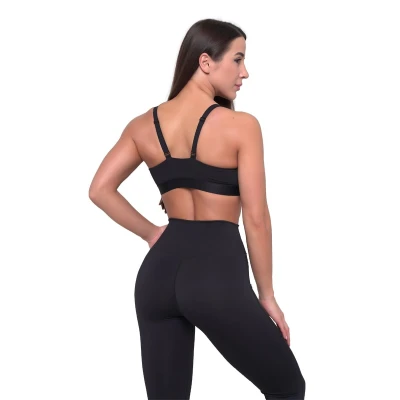 GymBeam Essence String Sports Bra Black