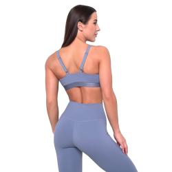 GymBeam Essence String Sports Bra Denim Blue