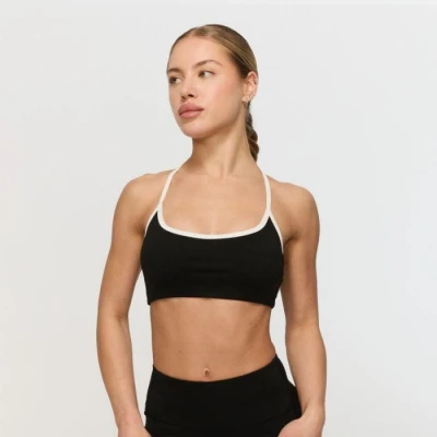 GymBeam Sportovní podprsenka Varsity Black GymBeam Sportovní podprsenka Varsity Black