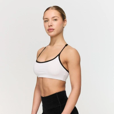 GymBeam Sportovní podprsenka Varsity White