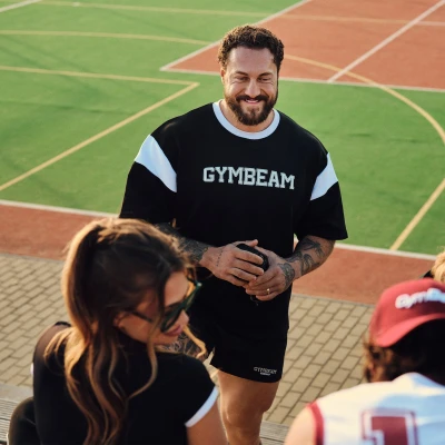 GymBeam Sportovní šortky Varsity Black