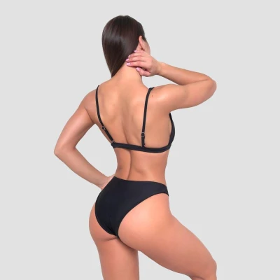 GymBeam Black dámský sportovní spodní díl plavek