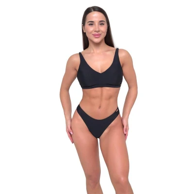 GymBeam Black dámský sportovní spodní díl plavek