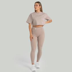 STRIX Dámské tričko CropTop Taupe