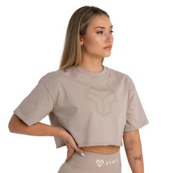 STRIX Dámské tričko CropTop Taupe