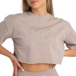 STRIX Dámské tričko CropTop Taupe
