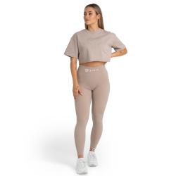 STRIX Dámské tričko CropTop Taupe