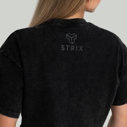 STRIX Dámské tričko CropTop Washed Black