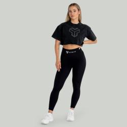 STRIX Dámské tričko CropTop Washed Black