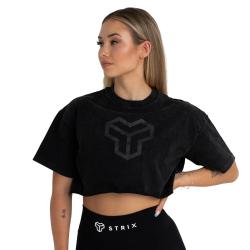STRIX Dámské tričko CropTop Washed Black