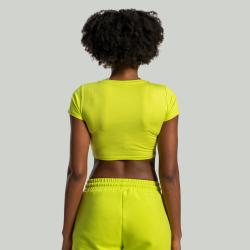 STRIX Dámské triko Essential CropTop Chartreuse