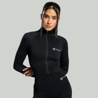 STRIX Dámsky top Cropped Seamless Black STRIX Dámsky top Cropped Seamless Black