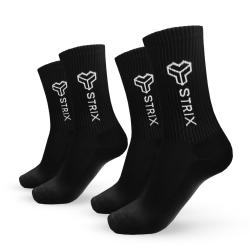 STRIX Essential Crew Socks 2Pack Black