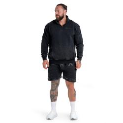 GymBeam STRIX Mikina Washed Washed Black