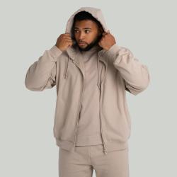 GymBeam STRIX Mikina Zip Taupe