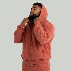 GymBeam STRIX Mikina Zip Washed Terra