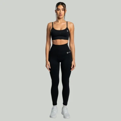 STRIX Sportovní podprsenka Seamless String Black