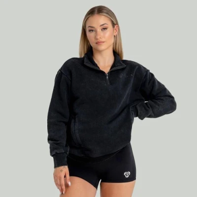 GymBeam STRIX Washed Black dámská mikina