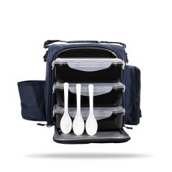 GymBeam Taška na jídlo FIT Prep Navy Blue