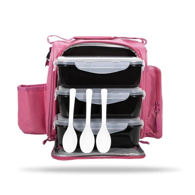 GymBeam Taška na jídlo FIT Prep Pink