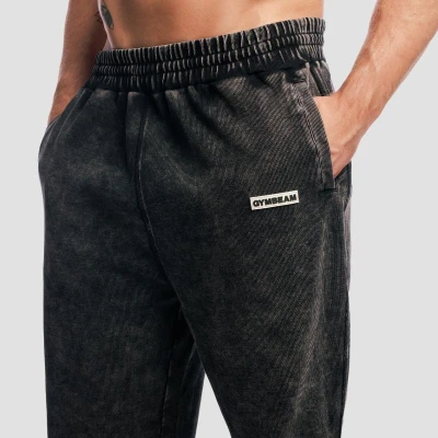GymBeam Tepláky Aura Washed Black