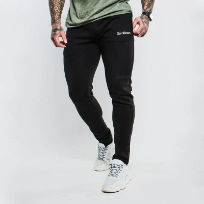 GymBeam Tepláky Slimfit Black POUZE L (VÝPRODEJ)