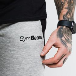 GymBeam Tepláky Slimfit Grey
