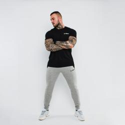 GymBeam Tepláky Slimfit Grey